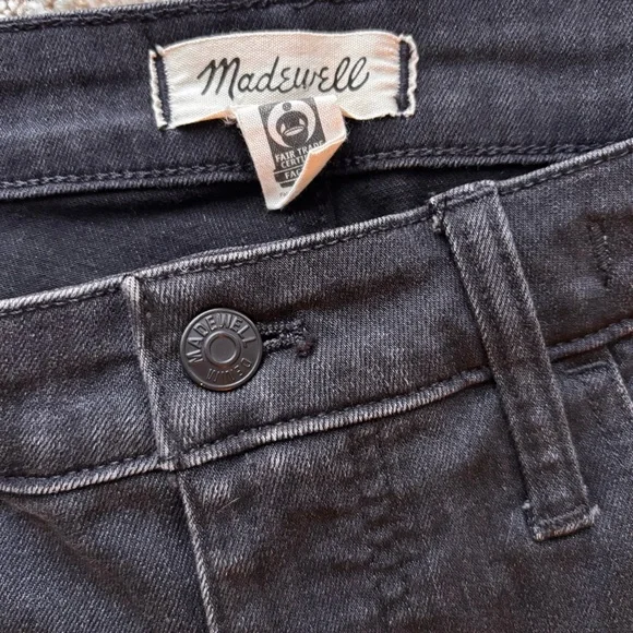 MADEWELL Plus Skinny Flare Jeans in Bellhaven Wash: Slit-Hem Edition Size: 18W - Picture 9 of 11